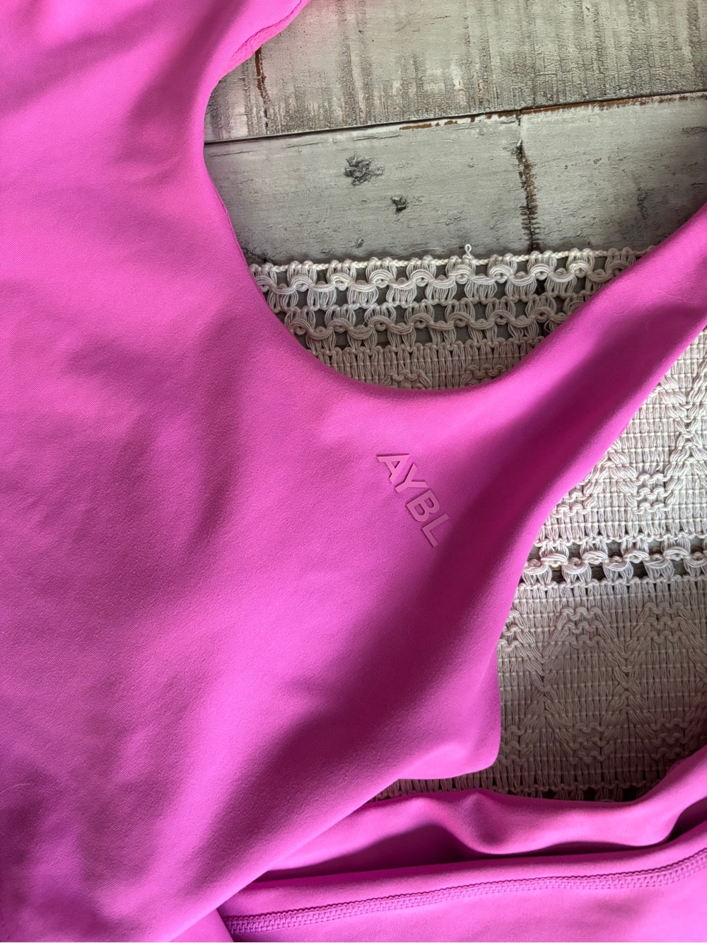 AYBL Pink Leggings and Sports Bra Set - Picture 3 of 14